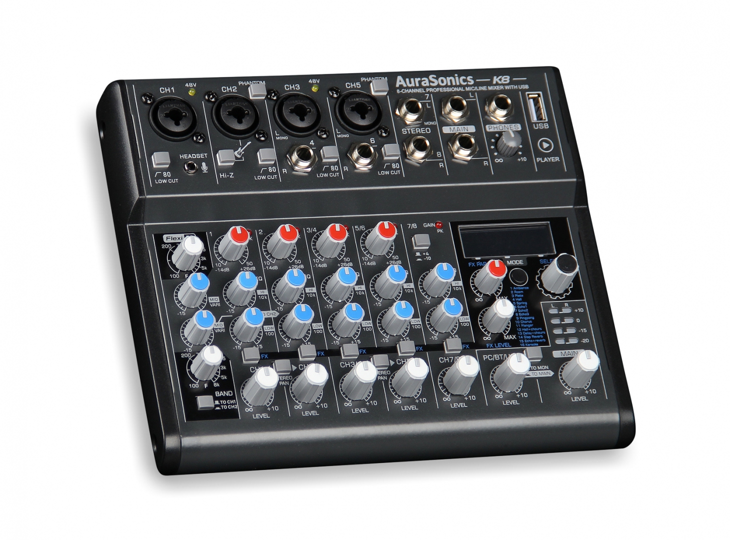 AuraSonics K8 компактный микшерный пульт в Адыгее
