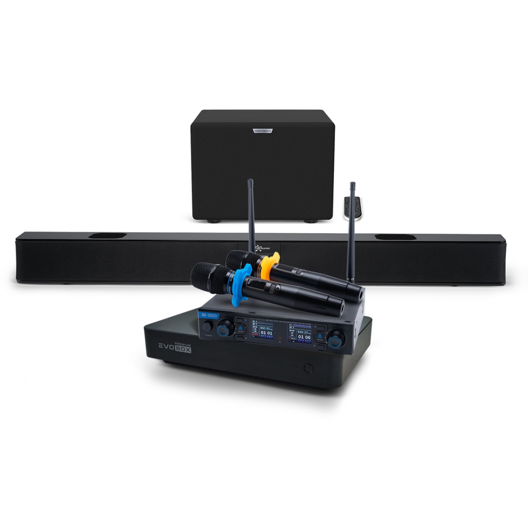 Hi-End караоке-система EVOBOX Premium + EvoSoundBar (саундбар с караоке) в Адыгее