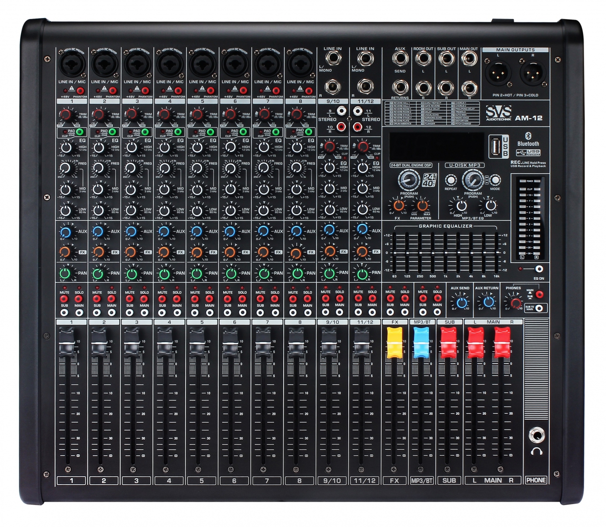SVS Audiotechnik mixers AM-12 Микшерный пульт аналоговый, 12-канальный в Адыгее