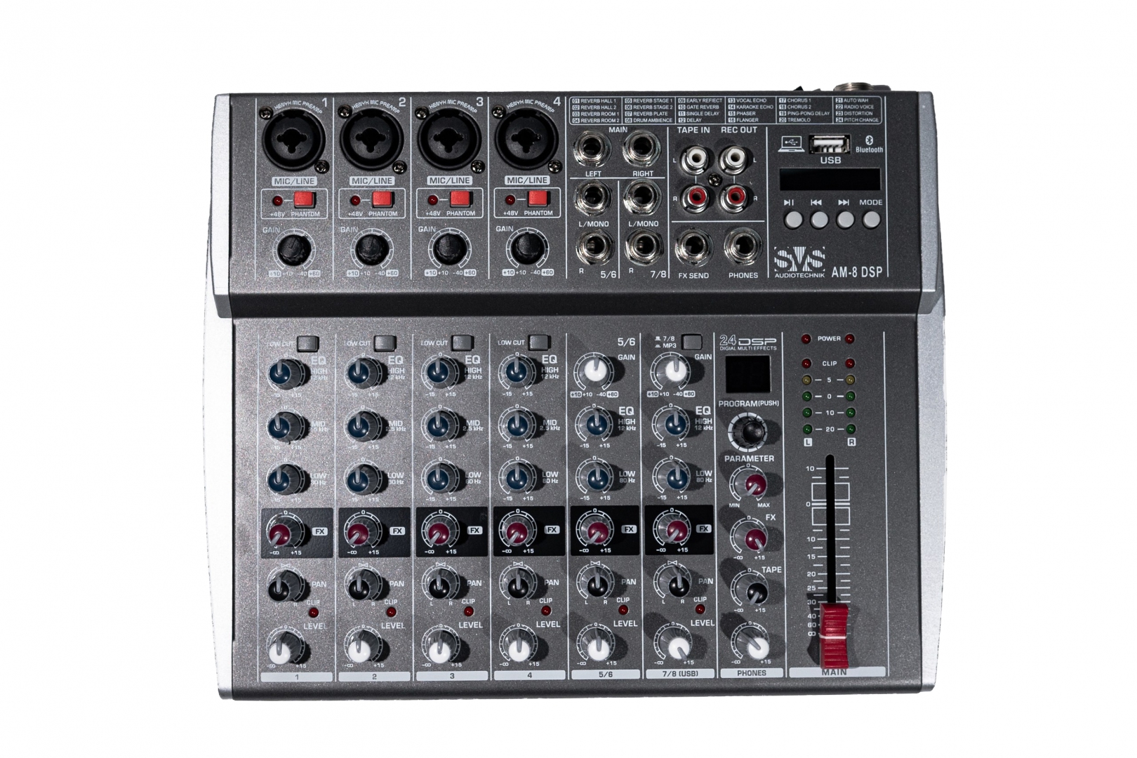 SVS Audiotechnik mixers AM-8 DSP Микшерный пульт аналоговый, 8-канальный в Адыгее